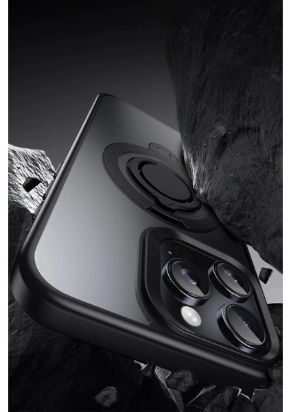 iPhone 16 Plus Avatar 360 Dönen Magsafe Kapak - Titan Gri indirimleri