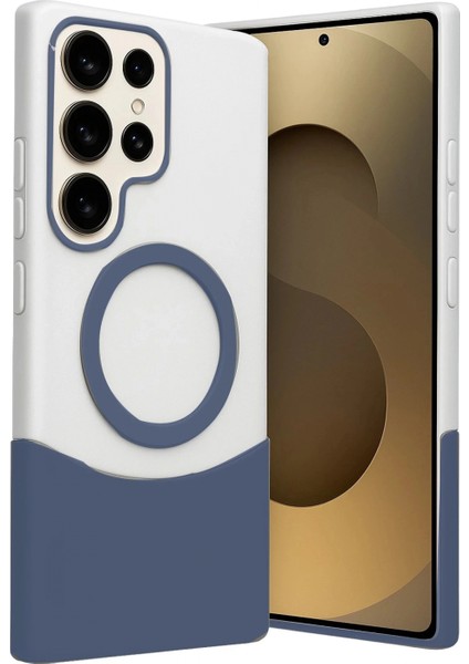 Samsung Galaxy S25 Ultra Velar Magsafe Kapak - Lacivert