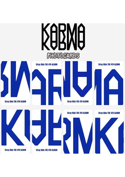 Stray Kıds '' Karma '' Photocards Set Skzoo Ver. fiyatları