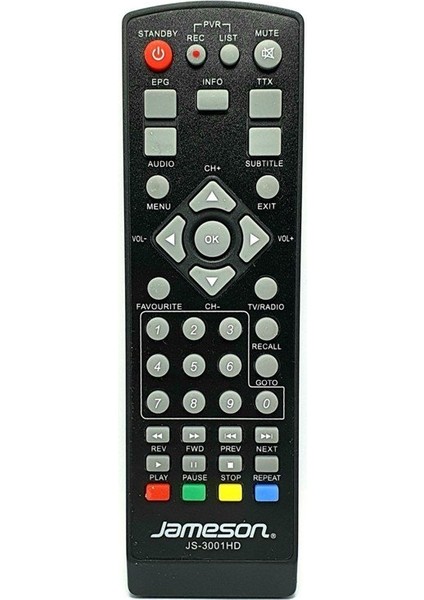 JS-3001 Hd Uydu Kumanda Orjinal
