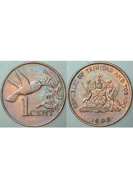 Trinidad ve Tobago 1 Cent 1998.