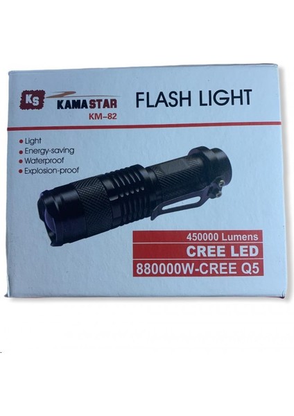 Zoomlu Şarjlı El Feneri Km-82 modelleri