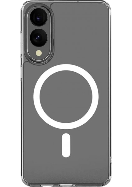 Samsung Galaxy S25 Edge Kılıf Magneticsafe Şeffaf Silikon - Şeffaf fiyatları