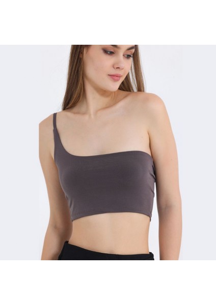 Kahverengi Askı Detay Crop Top fırsatları