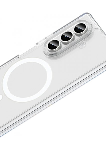 Samsung Galaxy Z Fold 7 Kılıf Magneticsafe Şeffaf Silikon - Şeffaf fırsatları