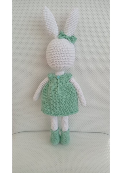 Yeşilli Tavşan Amigurumi Örgü Oyuncak fiyatları
