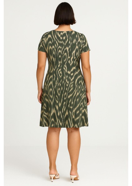 Dökümlü Rahat Kalıp Günlük Penye Kumaş Elbise fiyatları