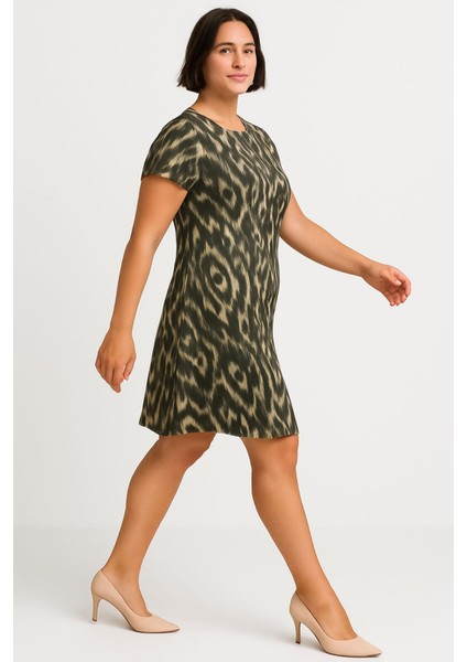 Dökümlü Rahat Kalıp Günlük Penye Kumaş Elbise fırsatları