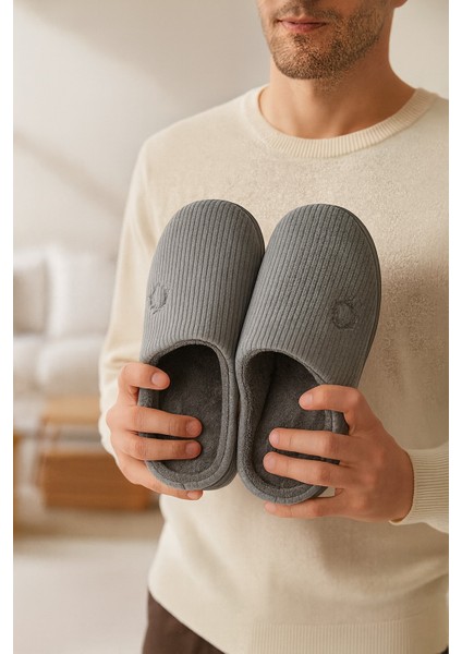 3'lü Paket Velvet Erkek Terlik Ev Terliği Kışlık Yumuşak Tabanlı indirimleri