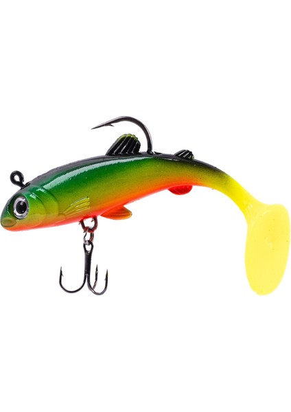 1 Adet - Silikon Yapay Suni Balık - 15 Gram - 10 cm - Üçlü Iğneli - Fishack - Uv Boyalı - Liechen fiyatları