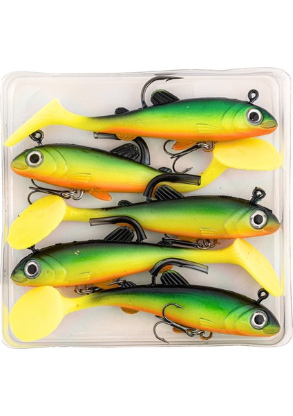 1 Adet - Silikon Yapay Suni Balık - 15 Gram - 10 cm - Üçlü Iğneli - Fishack - Uv Boyalı - Liechen indirimleri