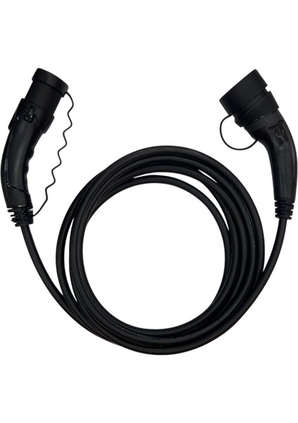 Hıms EMEF-11T2-SS-5 11KW Tip 2 Siyah Soketli 5m Elektrikli Arac Şarj Kablosu