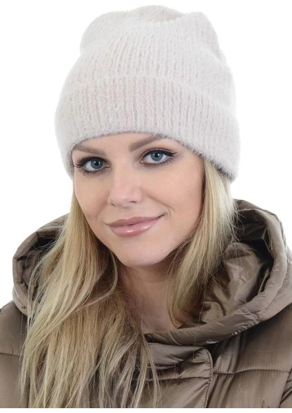 Unisex Tam Kalıp Ince Sakallı Triko Bere - Kırık Beyaz fiyatları