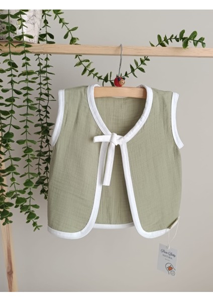 %100 Pamuk 4 Kat Müslin Kumaş Yelek modelleri