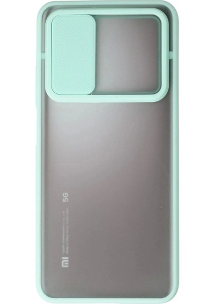 Xiaomi Mi 10T Kılıf Palm Buzlu Kamera Sürgülü Silikon - Turkuaz fiyatları