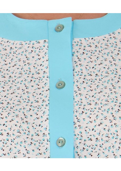 Yeni Ürün...% 100 Pamuk Geniş Kesim Önden Komple Düğmeli Kadın Pijama Takımı fırsatları