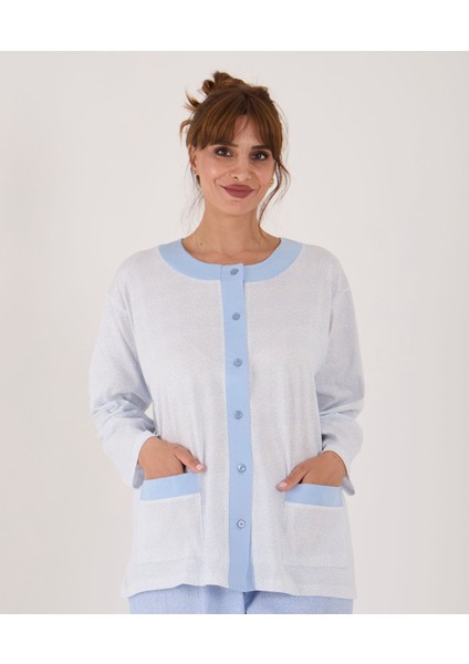 Yeni Ürün...% 100 Pamuk Geniş Kesim Önden Komple Düğmeli Kadın Pijama Takımı modelleri