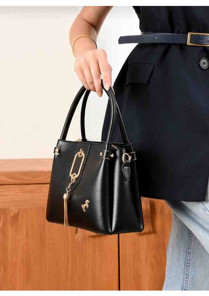 Miami Polo 4 Bölmeli Kadın El ve Omuz Çantası