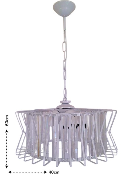 Antik Şeker 3’lü Avize – Beyaz, Kristal Tabut Taşlı, Modern,sarkıt modelleri