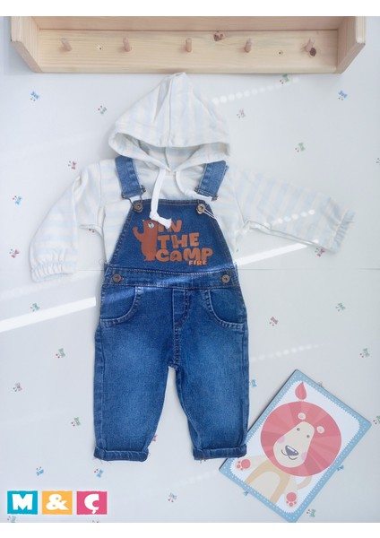 Unisex Kot Tulum Sonbahar Kış Kız Erkek Bebek 2li Takım Overall Jumpsuit fırsatları