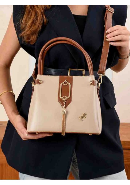 Miami Polo 4 Bölmeli Kadın El ve Omuz Çantası