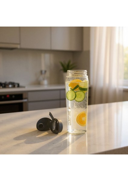 Pure Su Matarası, Süzgeçli Su Kabı, Plastik Suluk, Su Matarası, 730 ml fırsatları