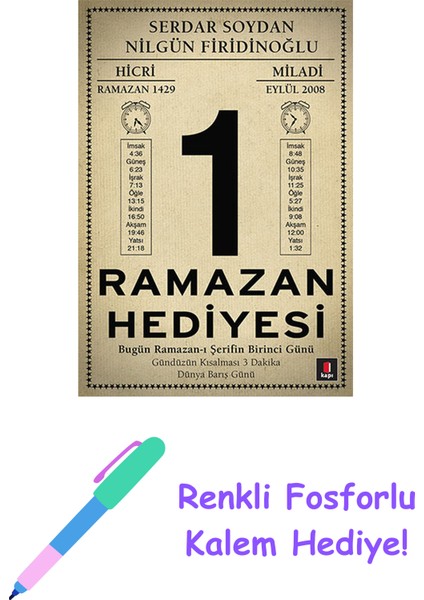 Ramazan Hediyesi + Renkli Fosforlu Kalem