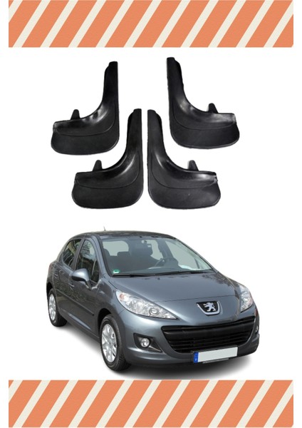 Peugeot 207 4'lü Tozluk Çamurluk Paçalık