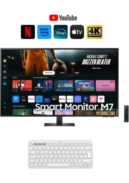 4K UHD Akıllı Tv - Monitör 109 Ekran 43" Wi-Fi Bağlantı Smart Slim Monitör