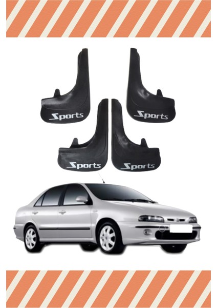 Fiat Marea Tüm Kasalar Sports Yazılı 4'lü Tozluk Çamurluk Paçalık