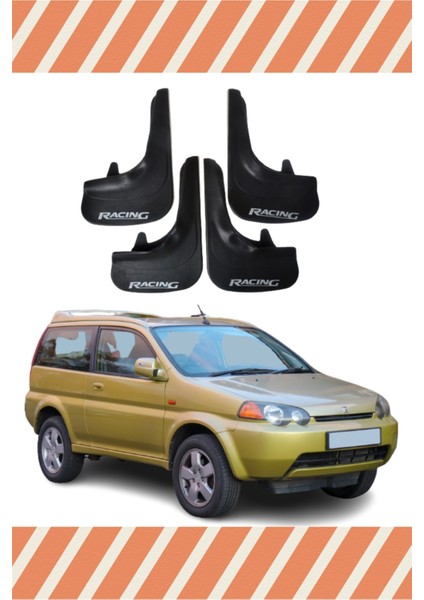Honda Hrv 1998-2006 Racing Yazılı 4'lü Tozluk Çamurluk Paçalık