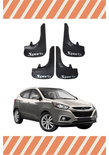 Hyundai Ix 35 Tüm Kasalar Sports Yazılı 4'lü Tozluk Çamurluk Paçalık