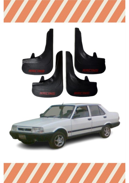 Fiat Şahin Racing Yazılı 4'lü Tozluk Çamurluk Paçalık