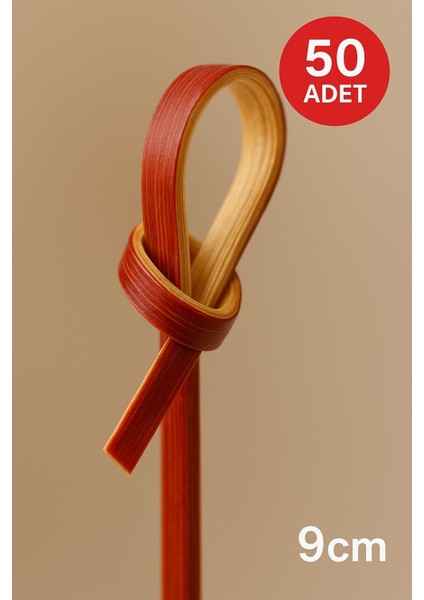 Düğümlü Kırmızı Bambu Kürdan – 9 Cm, Şık Davet ve Kokteyl Sunum Çubuğu (50’li Paket) fiyatları