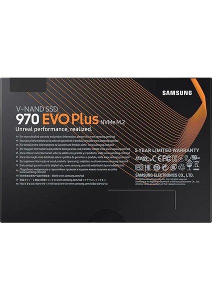 1tb 970 Evoplus M.2 SSD 3500-3300 Mb/s MZ-V7S1T0BW modelleri