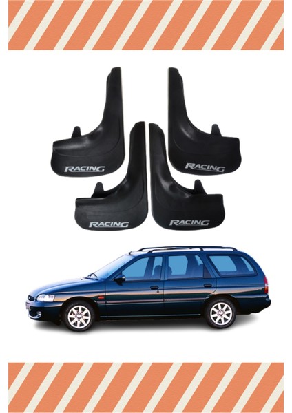 Ford Escort Stw Tüm Kasalar Racing Yazılı 4'lü Tozluk Çamurluk Paçalık