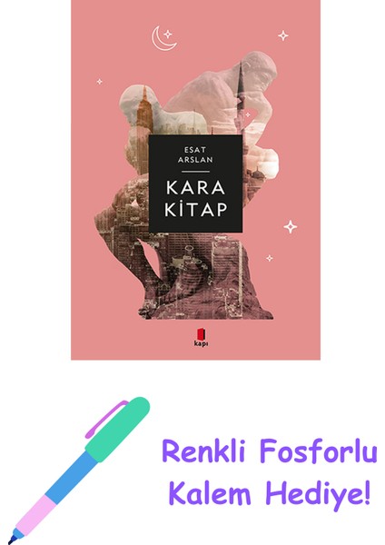 Kara Kitap + Renkli Fosforlu Kalem