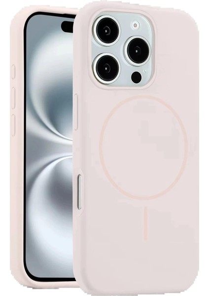 iPhone 16 Pro Kılıf Jully Magsafe Kapak - Pembe