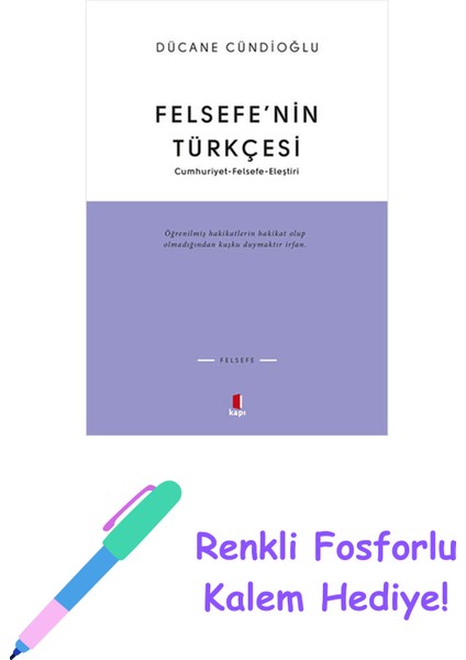 Felsefe’nin Türkçesi + Yapışkanlı Not Kağıdı