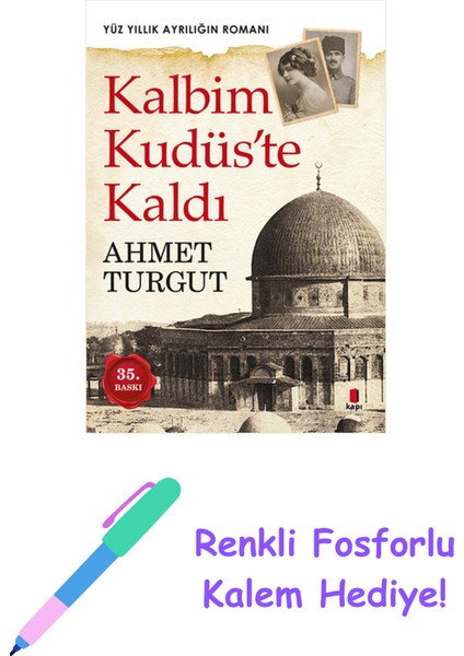 Kalbim Kudüs'te Kaldı + Yapışkanlı Not Kağıdı