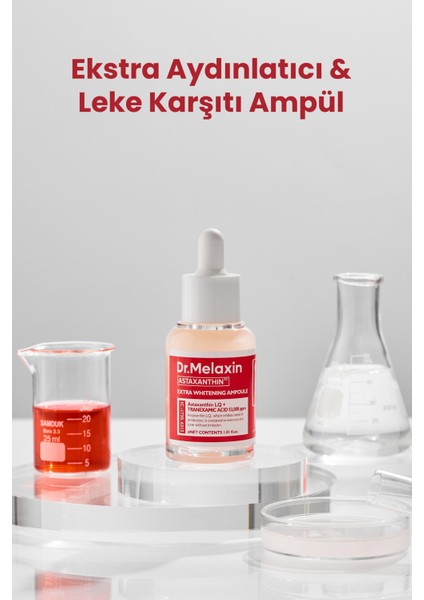 Leke Karşıtı Aydınlatıcı Ampül – Astaxanthin Içerikli, Cilt Tonu Eşitleyici Aydınlatıcı Bakım 30ML
