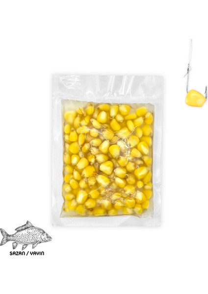 Süper Şeker Mısır Sazan / Yayın Için Iri Taneli Poşet Şeker Mısır Sazan/yayın