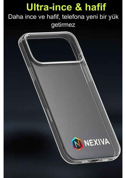 iPhone 17 Pro Uyumlu Şeffaf Sert Mika Kılıf – Sararma Karşıtı, Yükseltilmiş indirimleri