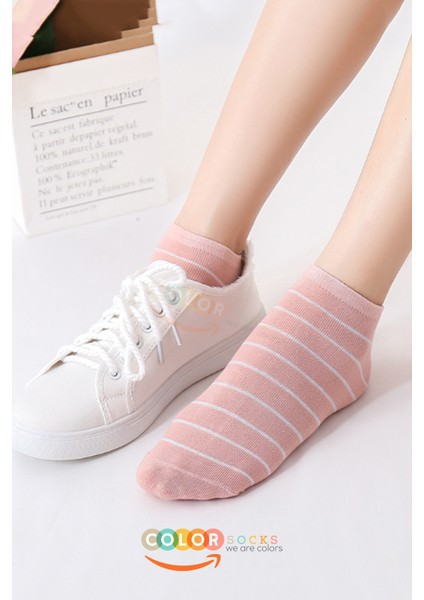 5 Çift Çizgili Kadın Patik Esnek Yazlık Çorap (Extra Soft) fiyatları
