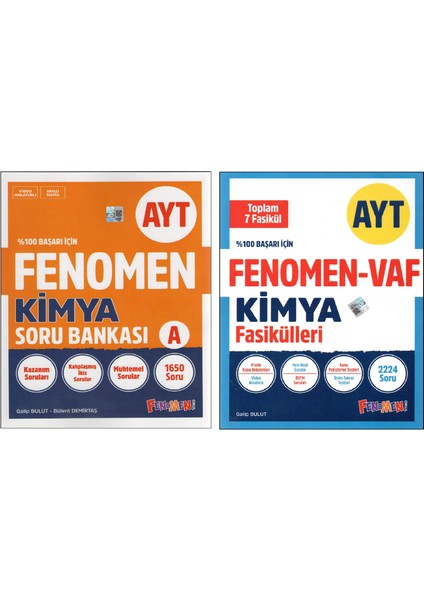 Ayt Kimya Soru Bankası + Kimya Vaf