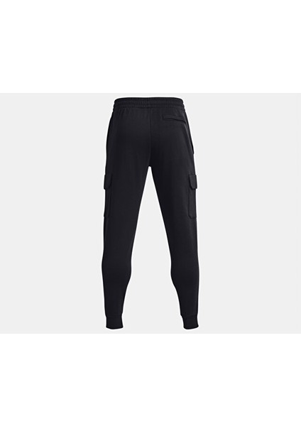 Ua Rival Fleece Cargo Jogger Erkek Günlük Kargo Eşofman Altı 1382134-001 Siyah