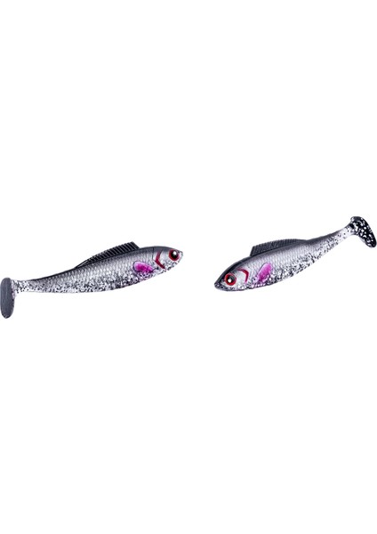 1 Adet Tatlı/tuzlu Su Için Silikon Suni Balık - 4.5gr - 8.5cm Fishack Predatorx Uv Boyalı Ghosty fiyatları