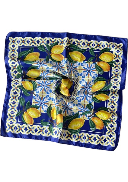 2 Li Saten Bandana Seti Saten Fular Saten Çanta Aksesuarı Özel Desen Bandana 45X50 cm fiyatları