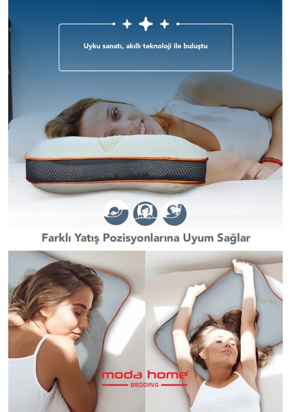 Aloe Vera Kumaşlı anti snore uyku Yastığı,boyun destekli ortopedik Cilt Dostu Visco Parçacıklı Yastık