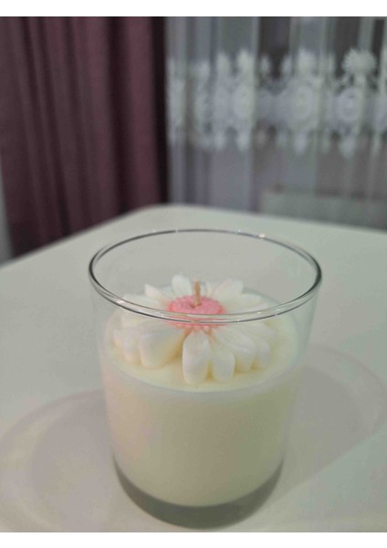 Papatya çiçeği dekoratif mum bardak fiyatları